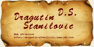 Dragutin Stanilović vizit kartica